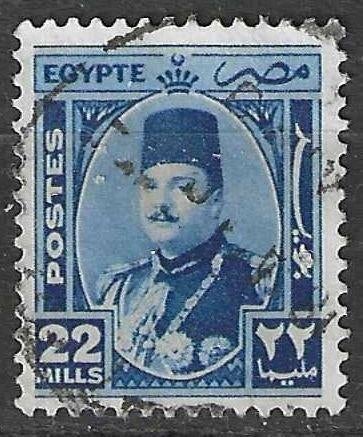 Egypte 1944/1946 - Yvert 232 - Koning Farouk (ST), Verzenden, Egypte, Gestempeld