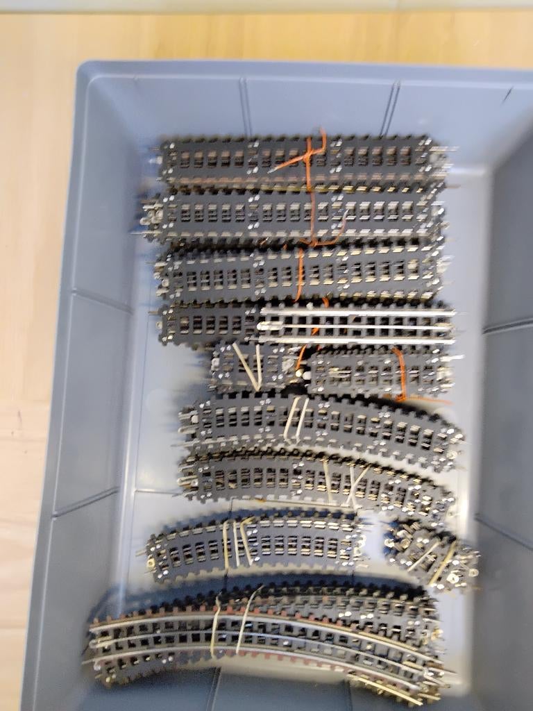 Trix Express rails, wissels e.a. (karton/pap), Gebruikt, Gelijkstroom, Trix, Rails