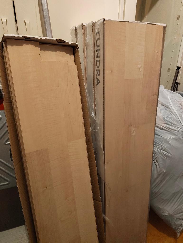 6 pakken laminaat (ongeopend) van Ikea, Doe-het-zelf en Verbouw, Vloerdelen en Plavuizen, Ophalen, 50 tot 150 cm, Nieuw, 10 m² of meer