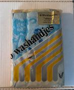 6 Nieuwe Washandjes "Shara" 100% Katoen, Ophalen of Verzenden, Nieuw, Blauw, Overige typen