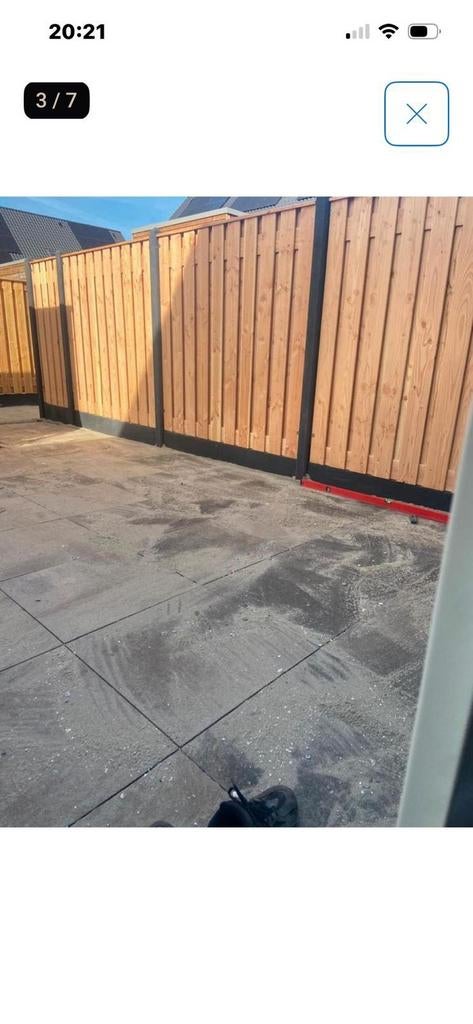 Schutting laten plaatsen of tuin bestrating, Tuin en Terras, Schuttingen, Ophalen, 1 tot 2 meter, Minder dan 3 meter, Nieuw