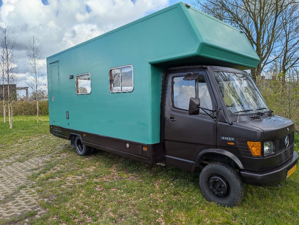 Mercedes 410D off-grid camper, Caravans en Kamperen, Campers, Bedrijf, tot en met 2, Buscamper of Camperbus, Mercedes-Benz, Mercedes