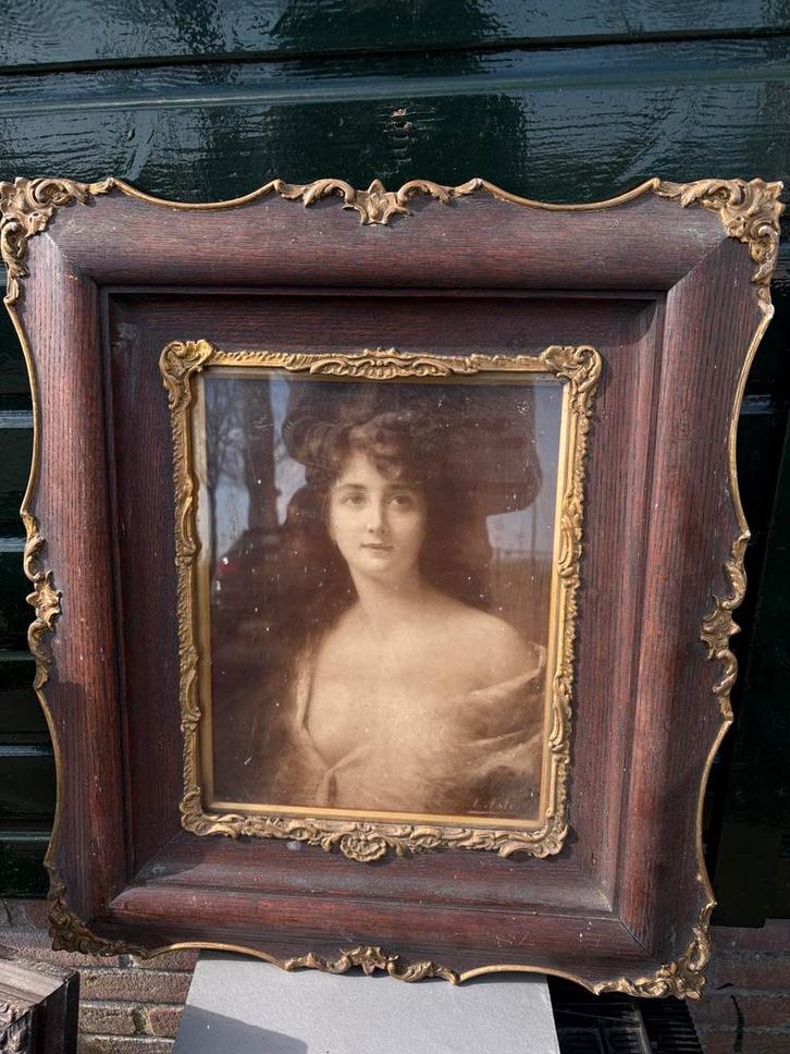 Diverse antieke schilderijlijsten, Huis en Inrichting, Woonaccessoires | Lijsten, Gebruikt, 75 cm of meer, 50 tot 75 cm, Hout