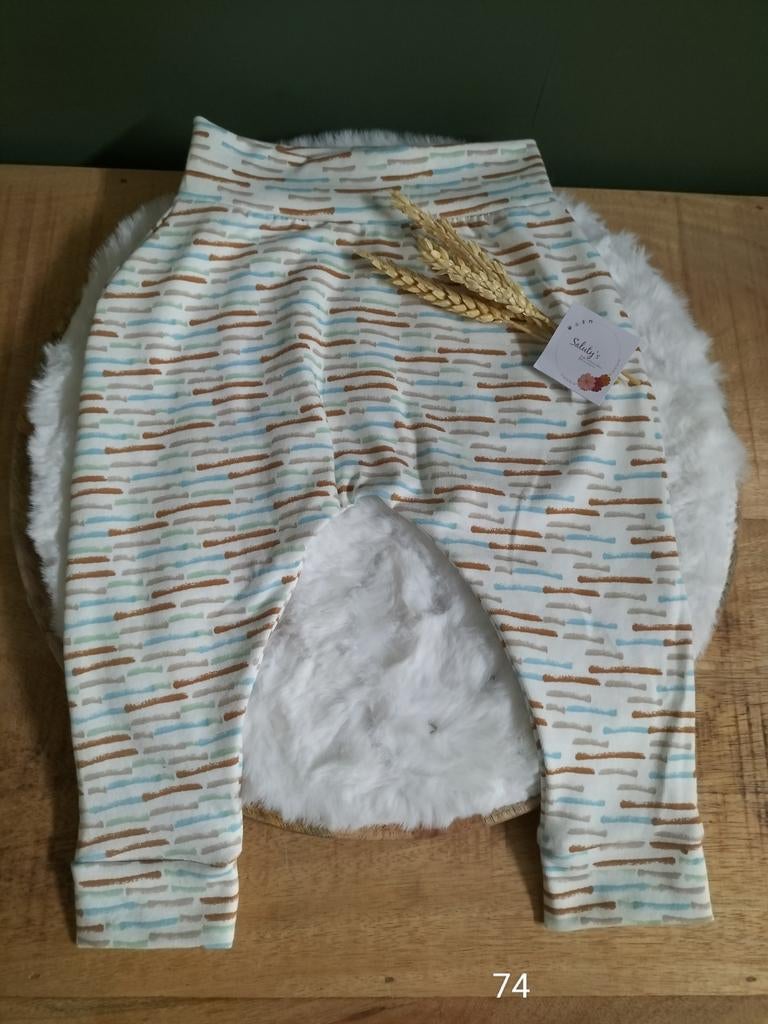 Nieuw handgemaakt • Harembroekje 74/80, Kinderen en Baby's, Babykleding | Maat 74, Broekje, Jongetje of Meisje, Nieuw, Ophalen of Verzenden