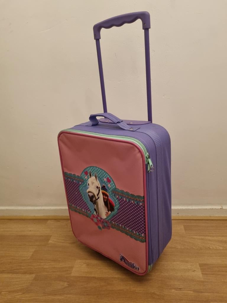 Kinderkoffer/trolley Amika, Wieltjes, Gebruikt, Hard kunststof, Minder dan 50 cm