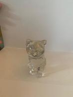 Glazen kat beeld, Verzenden, Zo goed als nieuw, Dier