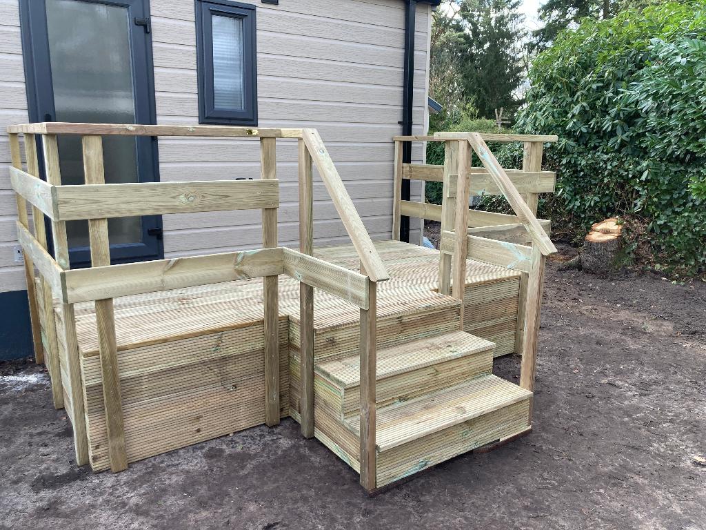 veranda voor caravan of chalet, kant en klaar geleverd!, Ophalen of Verzenden, Nieuw