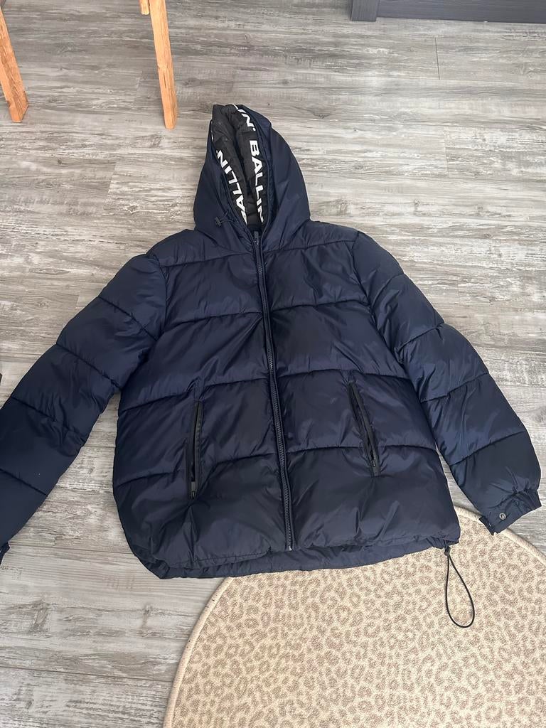 Ballin Amsterdam Pufferjack Maat L, Kleding | Heren, Jassen | Winter, Zo goed als nieuw, Maat 52/54 (L), Blauw, Ophalen of Verzenden