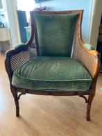 Vintage rotan fauteuil, Huis en Inrichting, Fauteuils, Ophalen, Gebruikt, Vintage, 75 tot 100 cm