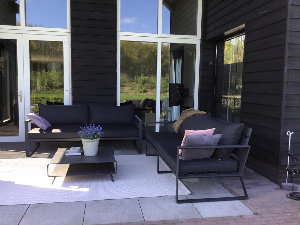 Loungeset Borek Samos antraciet: 2 banken en salontafel, Tuin en Terras, Tuinsets en Loungesets, Ophalen, 4 zitplaatsen, Gebruikt