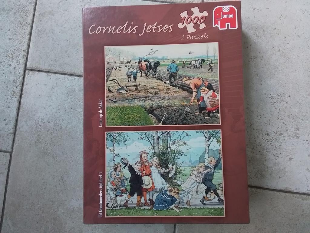 Cornelis Jetses 2 x 1000 stukjes, Hobby en Vrije tijd, Denksport en Puzzels, Ophalen, 500 t/m 1500 stukjes, Zo goed als nieuw