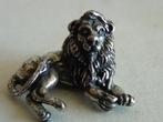 Miniatuur zilver FC11 liggende leeuw zilveren miniaturen, Verzenden, Zilver