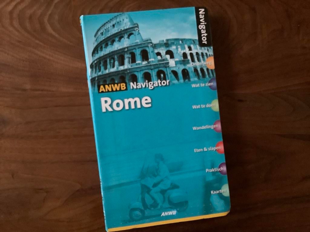 Rome Italie 334pg ANWB NAVIGATOR reisgids info kaarten, Boeken, Reisgidsen, Ophalen of Verzenden