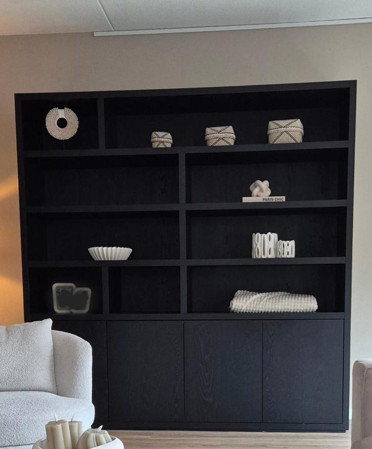 Vakkenkast, Huis en Inrichting, Kasten | Boekenkasten, Zo goed als nieuw, 200 cm of meer, 200 cm of meer, 25 tot 50 cm, Eikenhout