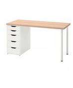 Ikea lagkapten alex bureau bureaublad poten ladekast ladeblo, Huis en Inrichting, Bureaus, Ophalen, Zo goed als nieuw