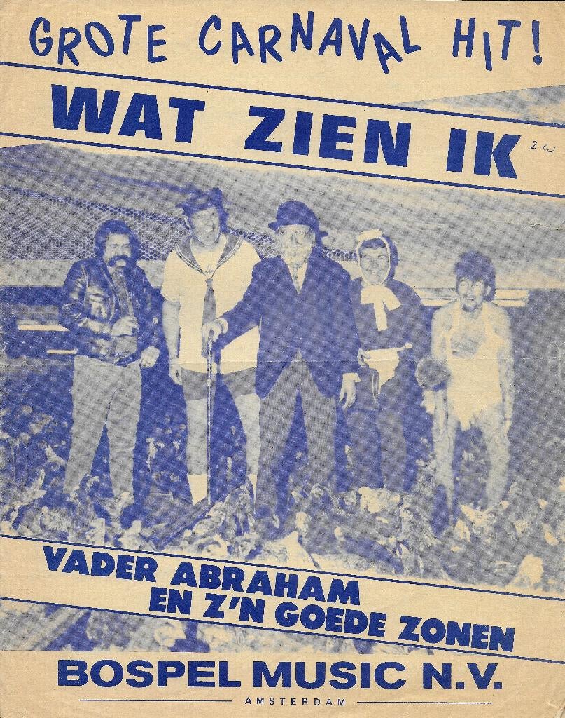 Bo33 bladmuziek vader abraham wat zien ik, Muziek en Instrumenten, Bladmuziek, Ophalen of Verzenden, Gebruikt, Artiest of Componist