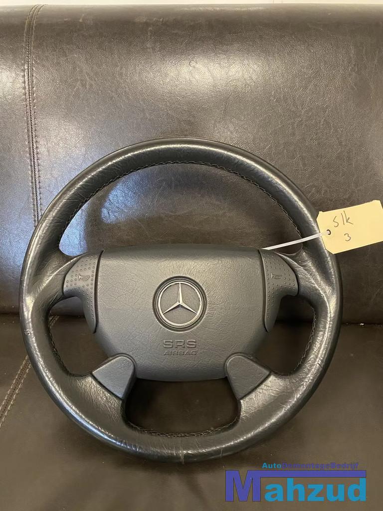 MERCEDES SLK R170 CLK W208 Stuurwiel stuur leer met airbag, Gebruikt, Mercedes-Benz AG, Mercedes-Benz, Ophalen of Verzenden