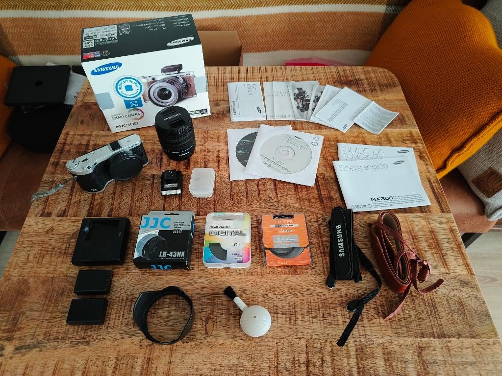 Samsung NX300 systeemcamera met accesoires, Ophalen, Gebruikt, Compact, Samsung