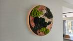 Uniek handgemaakt mosschilderij moscirkel, Huis en Inrichting, Woonaccessoires | Wanddecoraties, Ophalen of Verzenden, Nieuw