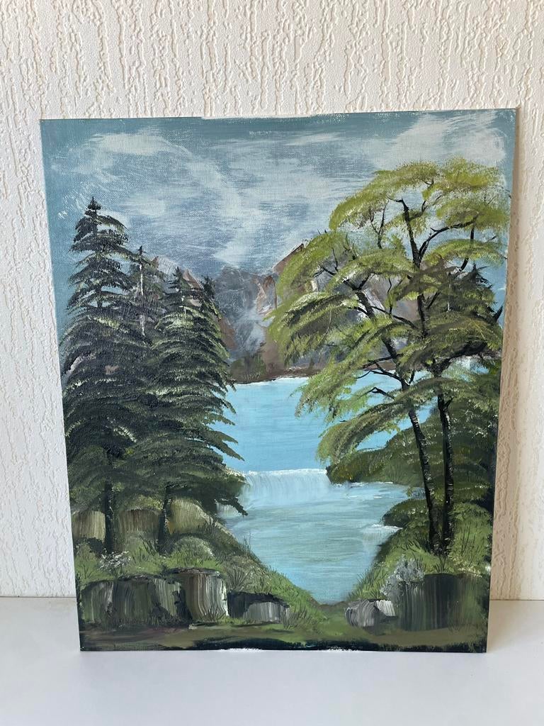 Schilderij De Echo van de Bergen Gerda Slingerland, Antiek en Kunst, Ophalen