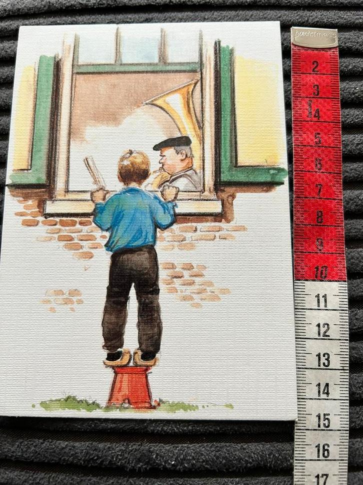 1383. Kaart illustr Reint de Jonge Kind raam Tuba muziek, Verzamelen, Ansichtkaarten | Themakaarten, Ongelopen, Ophalen of Verzenden