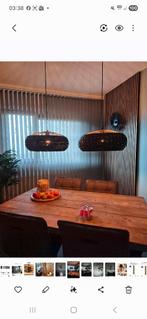 Hang lamp rotan, Huis en Inrichting, Lampen | Hanglampen, Ophalen, Nieuw, Minder dan 50 cm