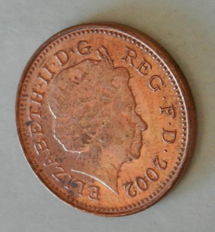 Engeland one penny 2002, Postzegels en Munten, Verzenden, Overige landen, Losse munt