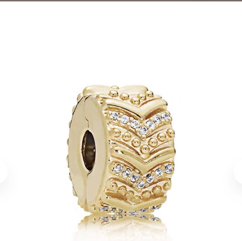 Original Pandora Shine "Exotic Zigzag" Charm - S925 ALE, Ophalen, Zo goed als nieuw, Zilver, Pandora