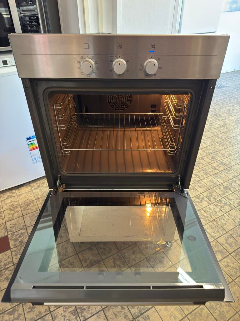 Siemens Inbouw RVS Oven met Hete Lucht en Grill 59,5x59,5 cm, Witgoed en Apparatuur, Gebruikt, Hete lucht, Oven met grill, Inbouw