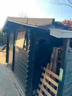 Blokhut met aparte haardhout ruimte, Ophalen, 250 tot 500 cm, Blokhut, 1 raam