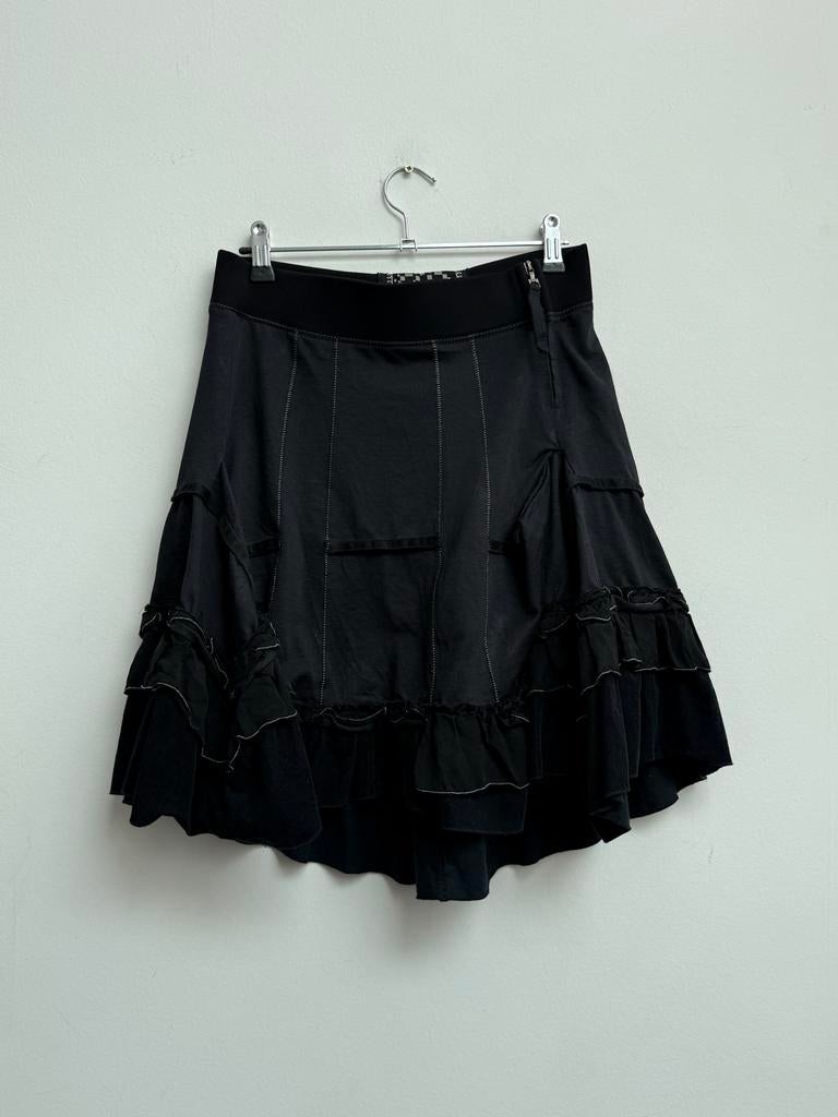 Marithé François Girbaud Minirok “Cravatatakiller”, Kleding | Dames, Zwart, Ophalen of Verzenden, Maat 36 (S), Gedragen
