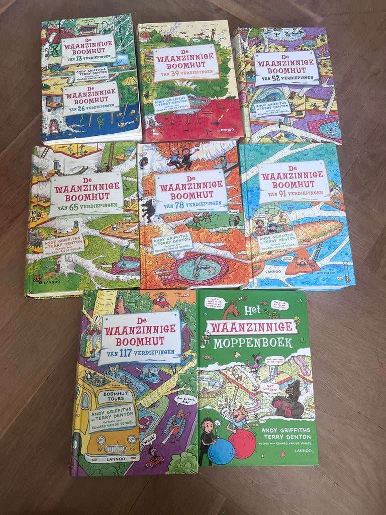 De Waanzinnige Boomhut serie deel 1 tm 7, 9 en moppenboek, Boeken, Ophalen of Verzenden, Zo goed als nieuw, Fictie algemeen