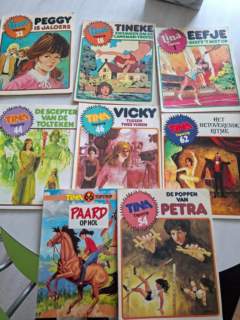 Tina topstrip 8 stuks, Ophalen of Verzenden, Gelezen