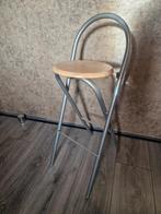 Inklapbare (hoge) bar kruk, 1 kruk, Ophalen of Verzenden, 60 tot 90 cm