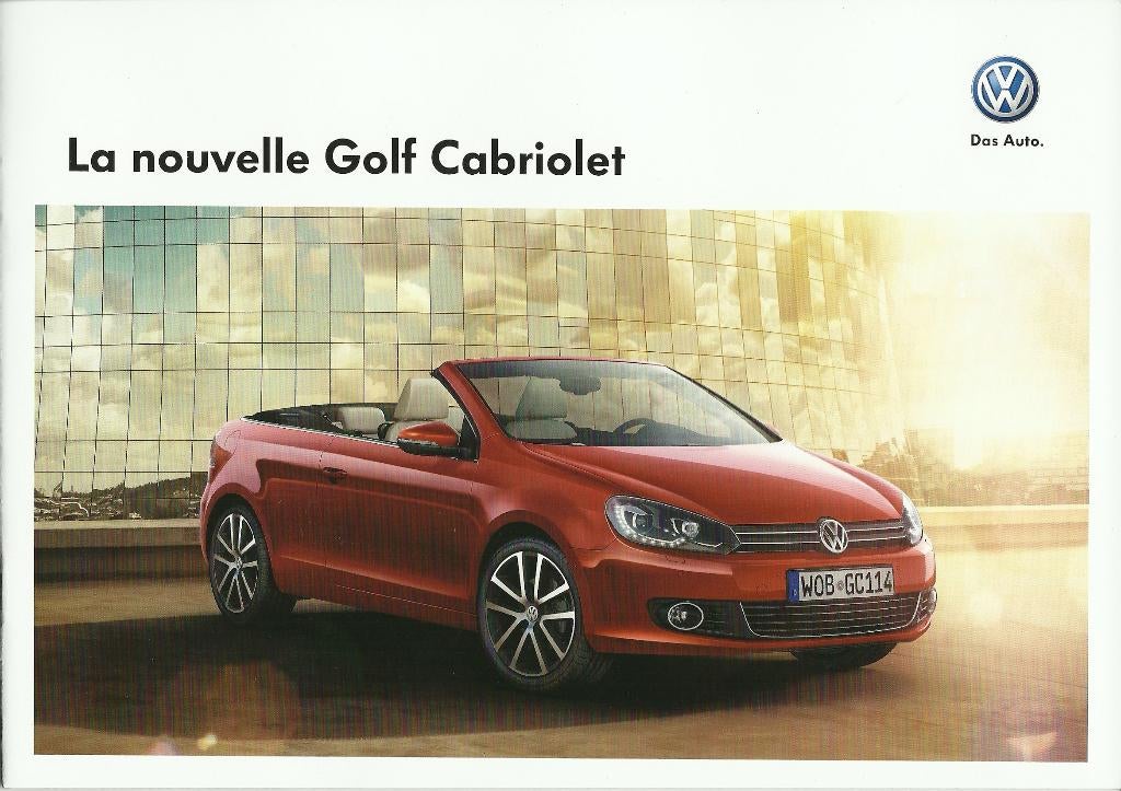 Volkswagen Golf 6 cabrio 2011 folder, Ophalen of Verzenden, Zo goed als nieuw, Volkswagen