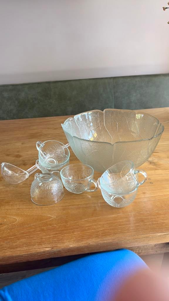 Glazen punchbowl voor bv sangria, Ophalen of Verzenden