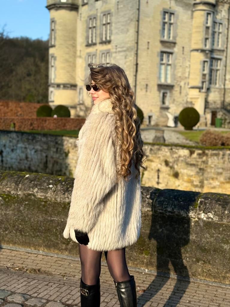 Vintage Vossen Bontjas, Kleding | Dames, Ophalen of Verzenden, Zo goed als nieuw, Bruin