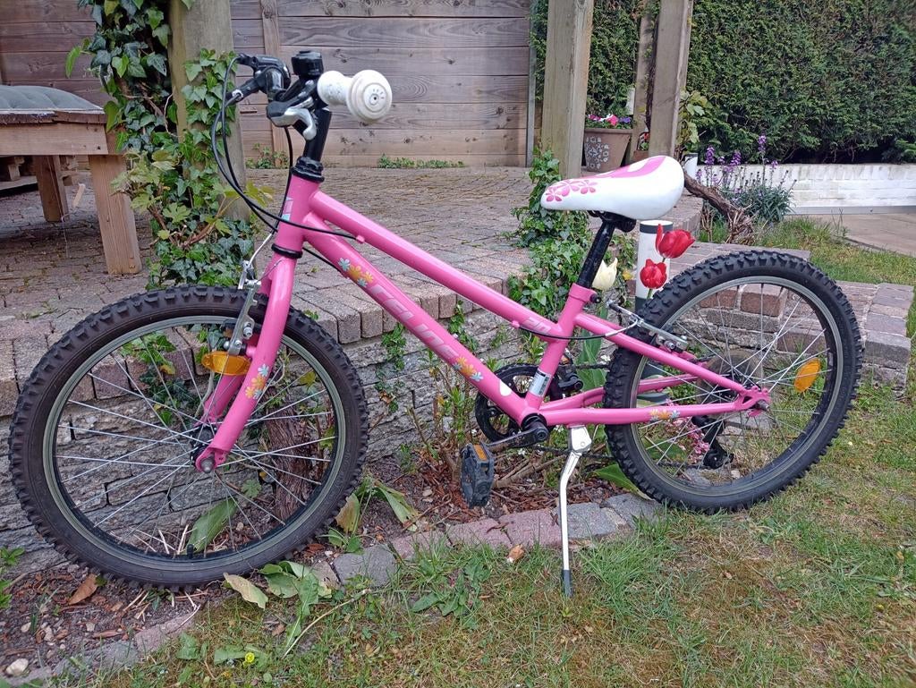 Roze kinderfiets 20 inch met versnellingen, Fietsen en Brommers, Fietsen | Meisjes, Ophalen, Gebruikt, Versnellingen, 20 inch