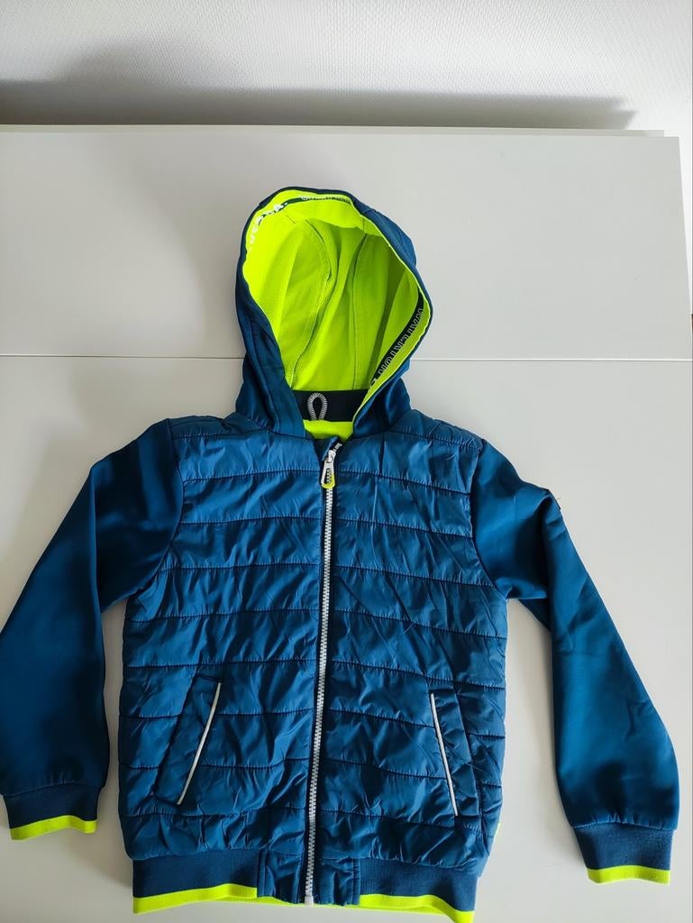 WE Zomerjas Jongen Maat 122-128. Blauw met Neon Details, WE, Ophalen of Verzenden, Zo goed als nieuw, Jongen
