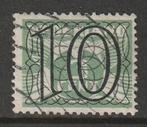 Nederland 1940 359 Guilloche 10c, Gest, Ophalen of Verzenden, T/m 1940, Gestempeld