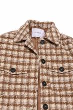 LOAVIES geruite jas / shacket – maat S – bruin/beige, Bruin, Ophalen of Verzenden, Maat 36 (S), Loavies