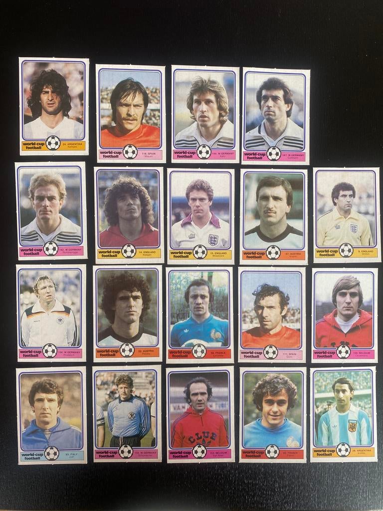 Oude World-cup voetbalplaatjes, Verzamelen, Ophalen of Verzenden, Buitenlandse clubs, Poster, Plaatje of Sticker