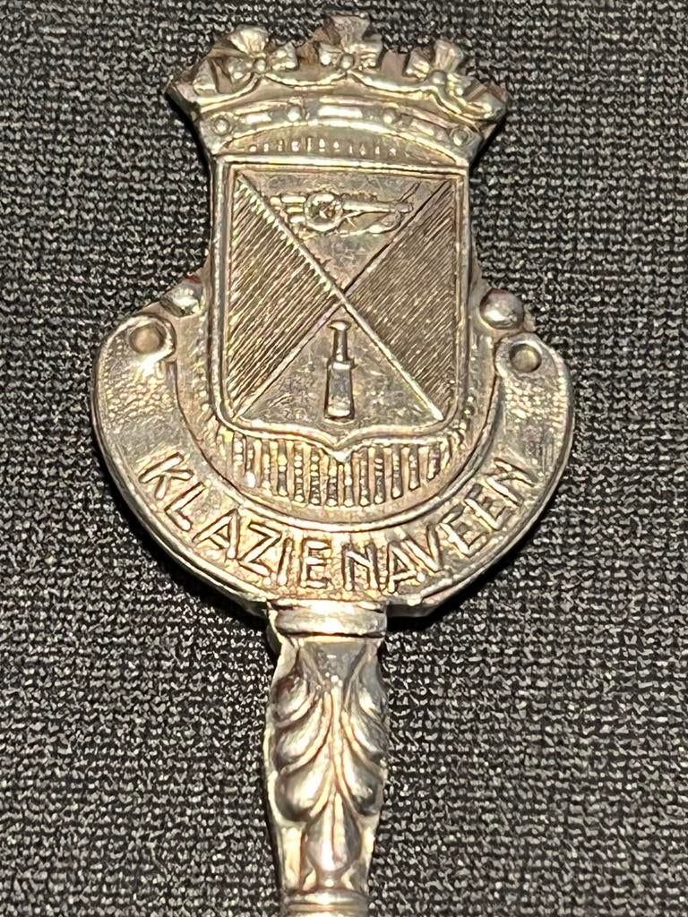 Vintage lepeltje Klazienaveen., Antiek en Kunst, Ophalen of Verzenden