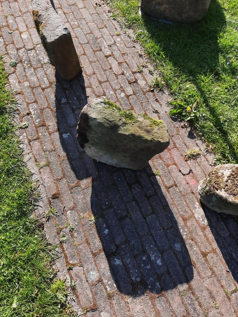 Bentheimer zandsteen brokken - Decoratieve stenen, Tuin en Terras, Grind, Keien en Split, Gebruikt, Kei, Grijs, Zandsteen, Ophalen of Verzenden