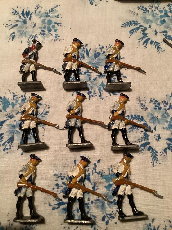 Witmetalen soldaten., Hobby en Vrije tijd, Modelbouw | Figuren en Diorama's, Zo goed als nieuw, Figuur of Figuren, 1:50 of kleiner