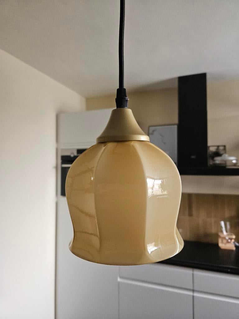 Art deco jaren 20/30 lampekapje model lily of the valley, Ophalen of Verzenden, Glas, Minder dan 50 cm