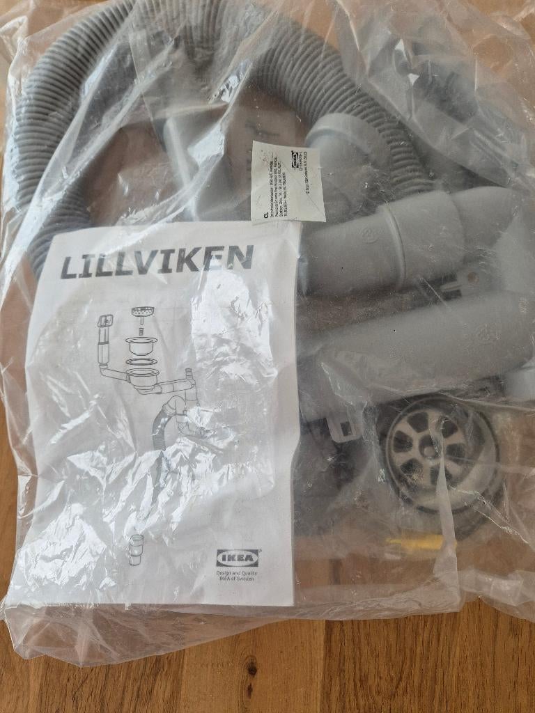 Ikea Liliviken afvoer set, Doe-het-zelf en Verbouw, Buizen en Afvoer, Afvoer, Pvc, Nieuw, Minder dan 2 meter