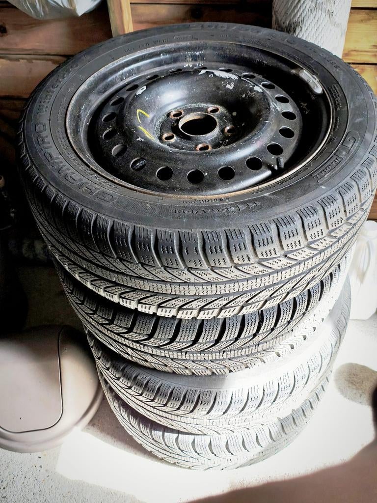 Winter banden met velgen 205/55/16, 16 inch, Banden en Velgen, 205 mm, Winterbanden