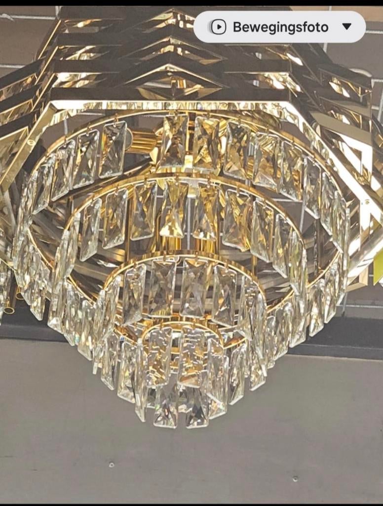 2 mooie goude lampen, Ophalen, Nieuw