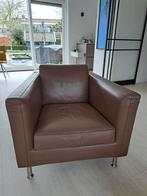 Minotti leren fauteuil perfecte staat, Ophalen, Zo goed als nieuw, 75 tot 100 cm, 50 tot 75 cm